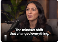 Podcast example frame with captions